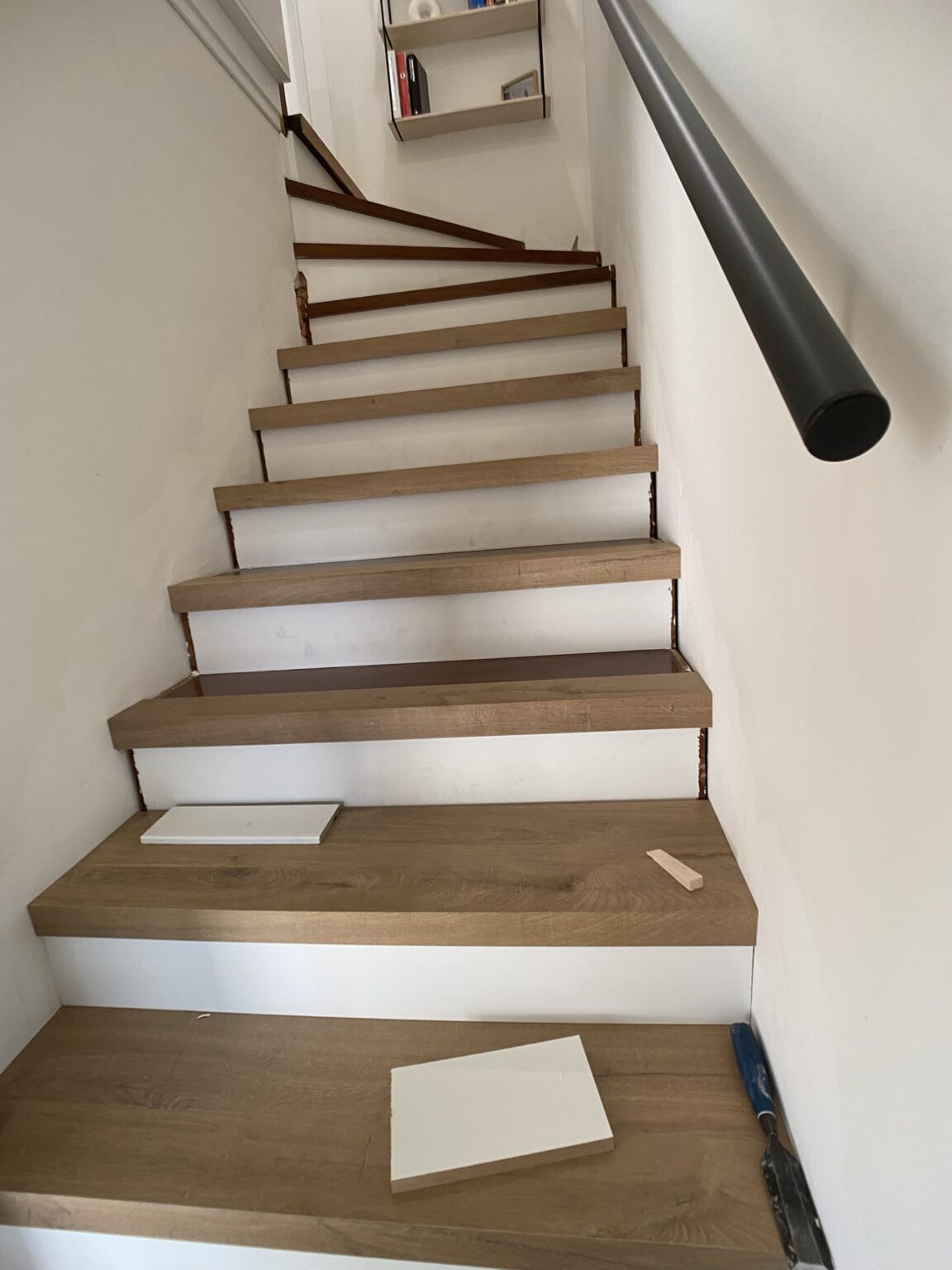forrado de escaleras proceso