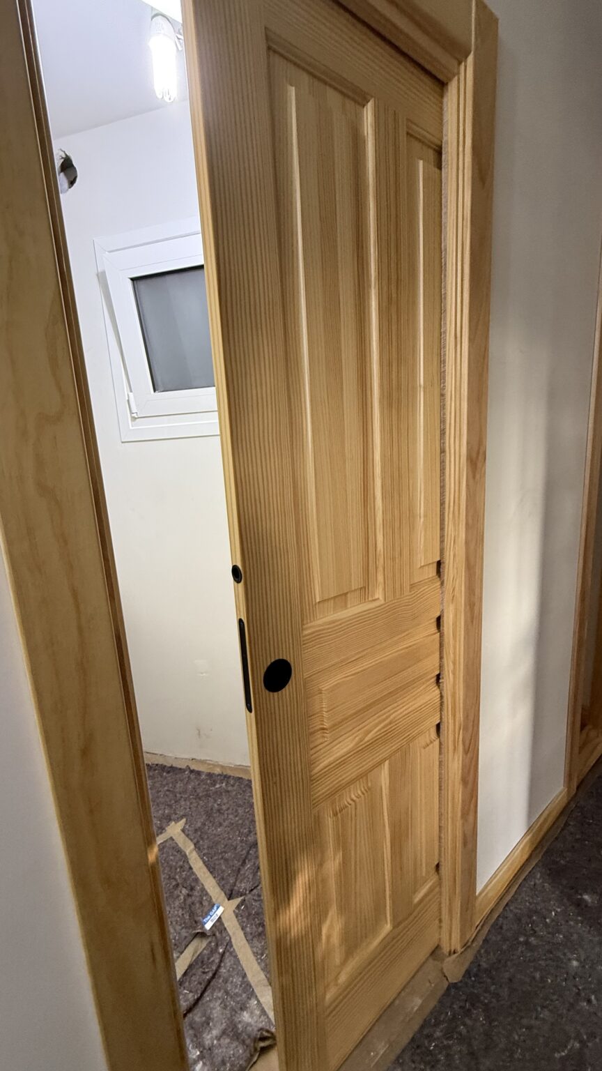 puerta de interior corredera madera