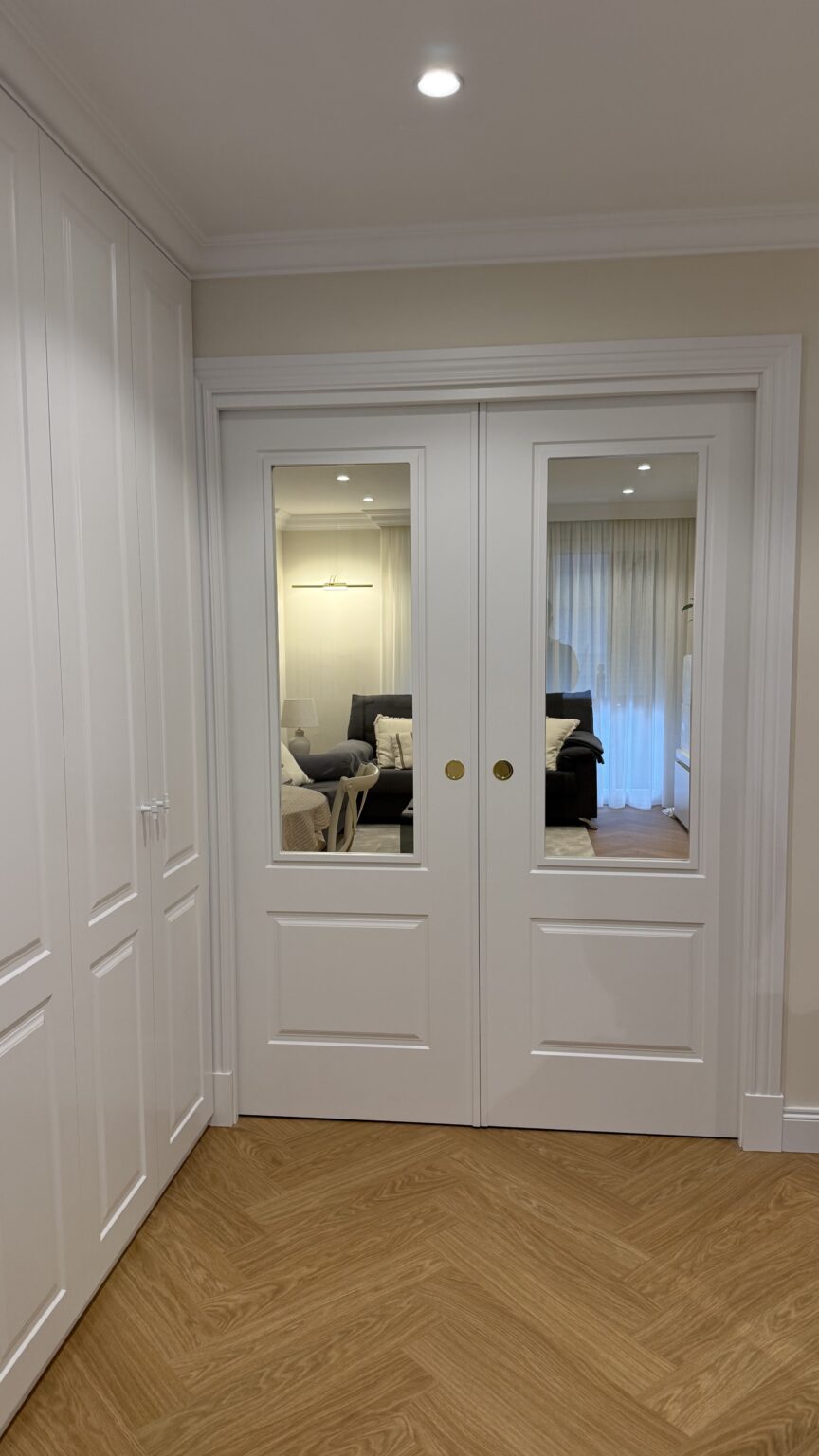 puertas de interior blancas con cristal
